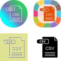 csv Symbol Design vektor