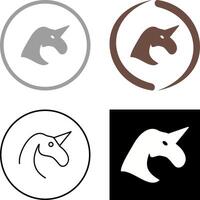 Einhorn Icon Design vektor