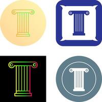 Säulen-Icon-Design vektor