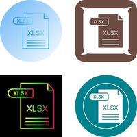 XLSX Symbol Design vektor