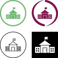 Präsidentschaftswahl Gebäude Symbol Design vektor