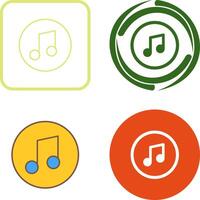 Musik-Player-Icon-Design vektor