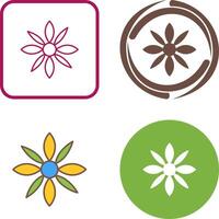 Blumen-Icon-Design vektor