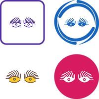 lange Wimpern Symbol Design vektor