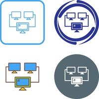 in Verbindung gebracht Systeme Symbol Design vektor