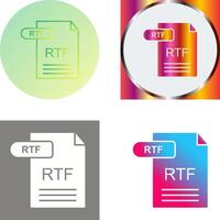rtf ikon design vektor