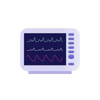 Herzschlagdiagramm Symbol Elektrokardiograph vektor