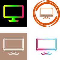 Monitor-Icon-Design vektor