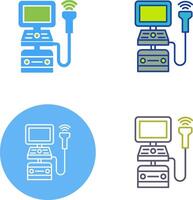 Ultraschall Maschine Symbol Design vektor