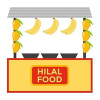 Hilal Food-Konzepte vektor