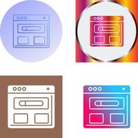 Browser-Icon-Design vektor