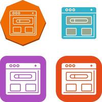 Browser-Icon-Design vektor