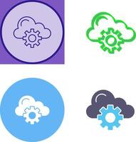 Cloud-Computing-Icon-Design vektor