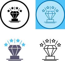 Diamant-Icon-Design vektor