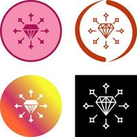 Diamant-Icon-Design vektor