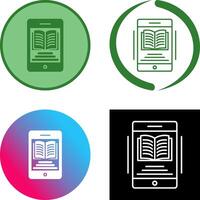 E-Book-Icon-Design vektor