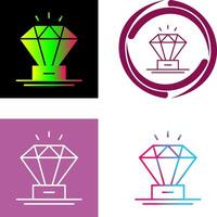 Diamant-Icon-Design vektor