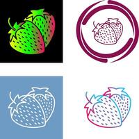jordgubbe ikon design vektor