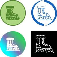 Schnee Stiefel Symbol Design vektor