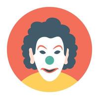 auguste clown koncept vektor