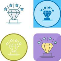 Diamant-Icon-Design vektor