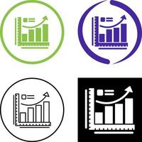 tillväxt Diagram ikon design vektor