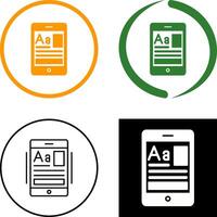 Bildung App Symbol Design vektor