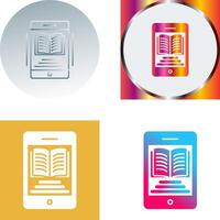 E-Book-Icon-Design vektor