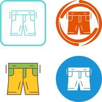 Shorts-Icon-Design vektor