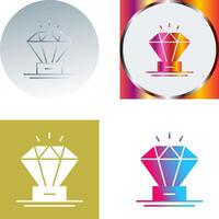 Diamant-Icon-Design vektor