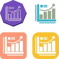 Wachstum Diagramm Symbol Design vektor