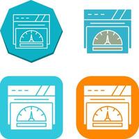 Tachometer-Icon-Design vektor