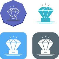 Diamant-Icon-Design vektor