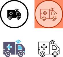 Krankenwagen-Icon-Design vektor