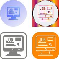 online Job Symbol Design vektor