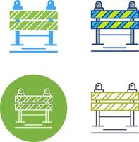 Straße Blockade Symbol Design vektor
