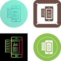 E-Book-Icon-Design vektor