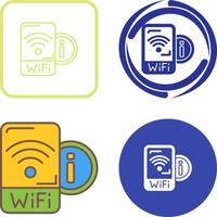 W-lan Signal Symbol Design vektor