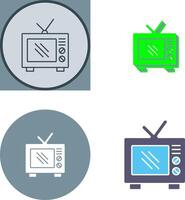 gammal TV ikon design vektor