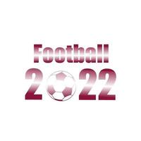 Fußball 2022, Asien-Jahresturnier. Fußball-Feier. cooles Vektordesign vektor