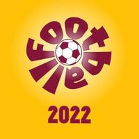 Fußball 2022, Asien-Jahresturnier. Fußball-Feier. cooles Vektordesign vektor