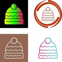 Winterhut-Icon-Design vektor