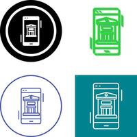 Online-Banking-Icon-Design vektor