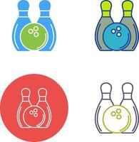 Bowling-Icon-Design vektor