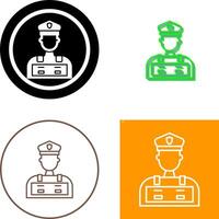Polizei Mann Symbol Design vektor