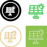 sol- energi ikon design vektor