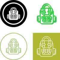 Rucksack-Icon-Design vektor