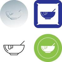 Suppe-Icon-Design vektor