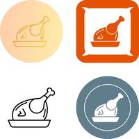 Huhn-Icon-Design vektor