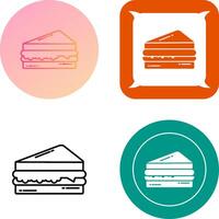 Sandwich-Icon-Design vektor